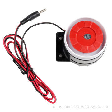 Siren and Strobe Light, 6-15V DC Operating Voltage, 220mA Alarm Current